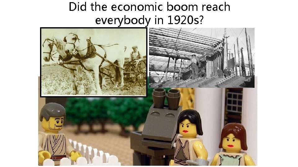 Did the economic boom reach everybody in 1920 s? 