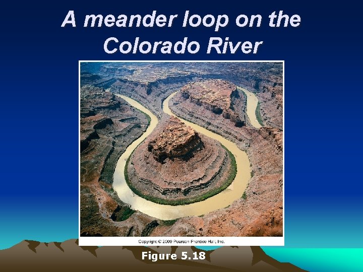 A meander loop on the Colorado River Figure 5. 18 A meander loop on the Colorado River Figure 5. 18