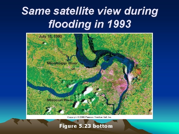 Same satellite view during flooding in 1993 Figure 5. 23 bottom 