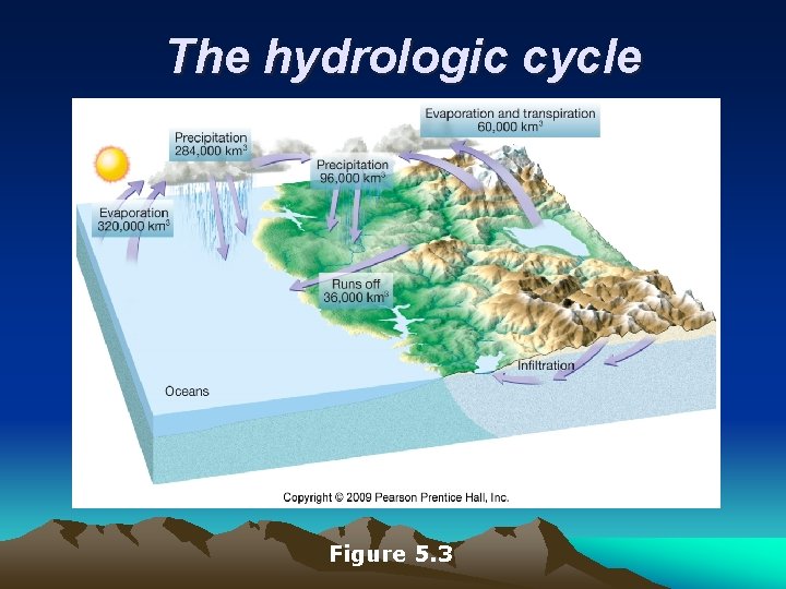 The hydrologic cycle Figure 5. 3 