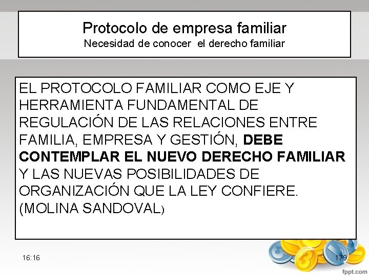 Protocolo de empresa familiar Necesidad de conocer el derecho familiar EL PROTOCOLO FAMILIAR COMO