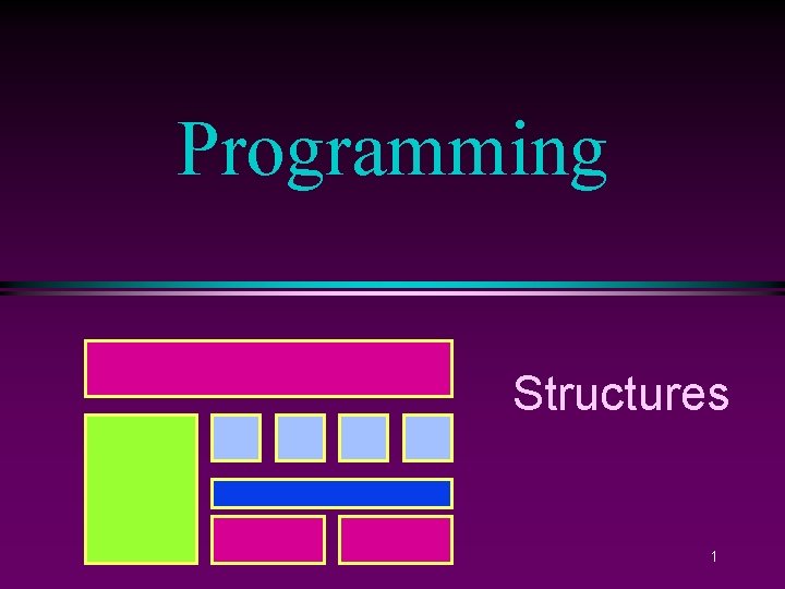 Programming Structures 1 