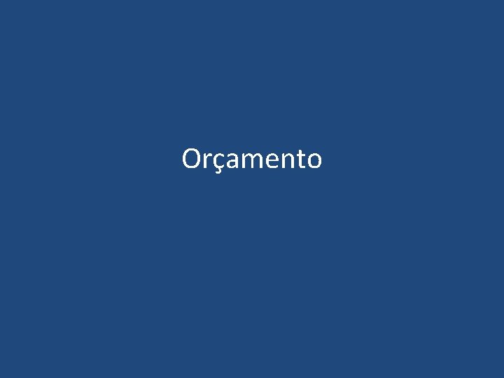 Orçamento 