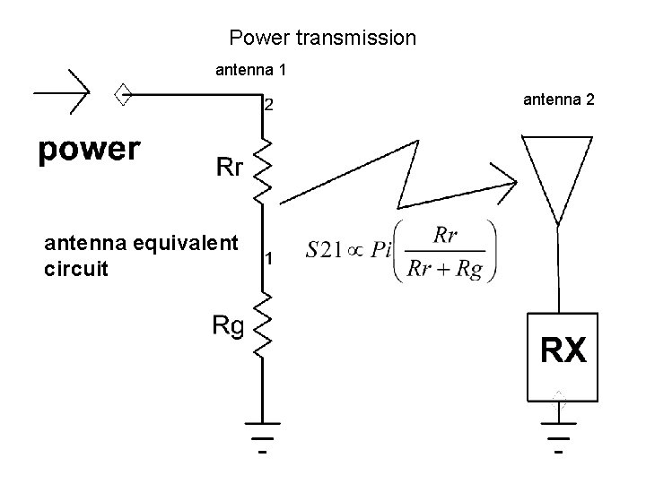 Power transmission antenna 1 antenna 2 antenna equivalent circuit 