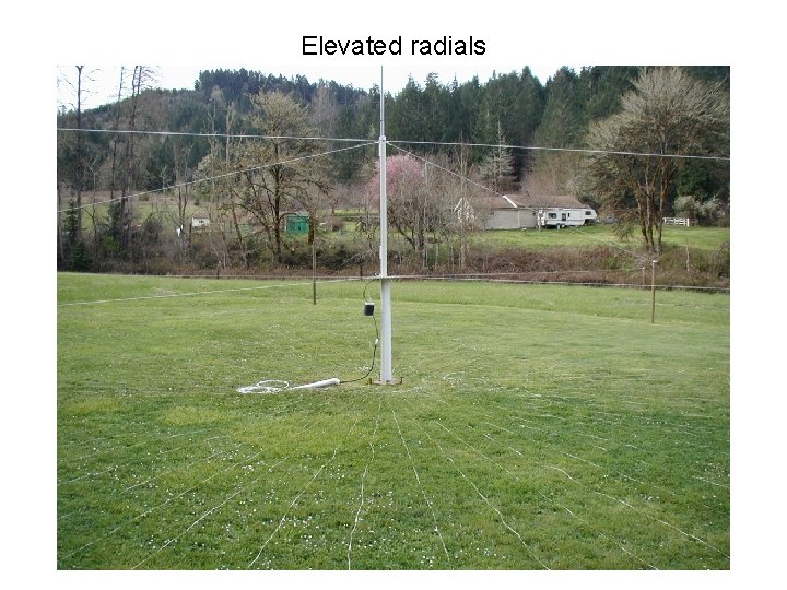 Elevated radials 