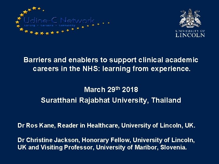 Barriers and enablers to support clinical academic careers in the NHS: learning from experience.