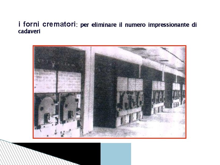 i forni crematori: cadaveri per eliminare il numero impressionante di 