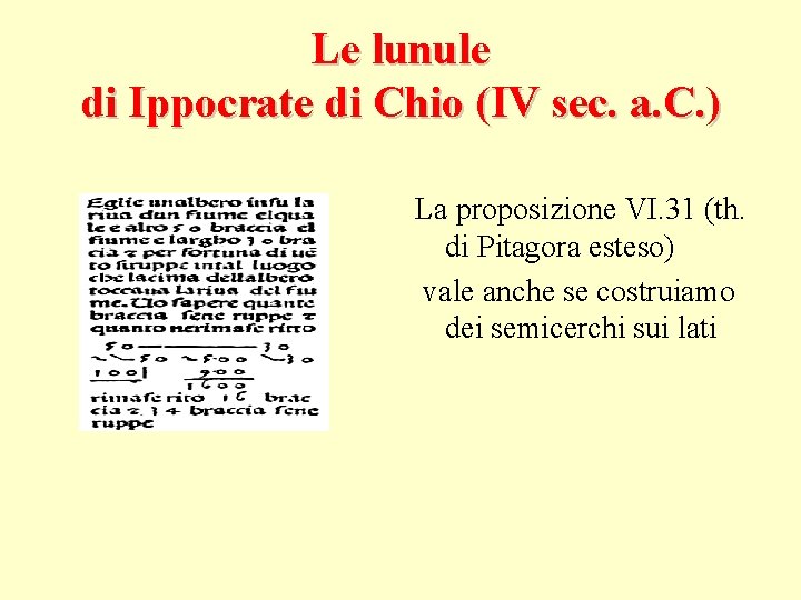 Le lunule di Ippocrate di Chio (IV sec. a. C. ) La proposizione VI.
