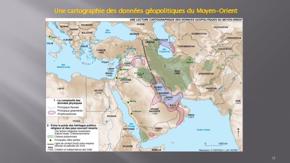 Une cartographie des données géopolitiques du Moyen-Orient 18 