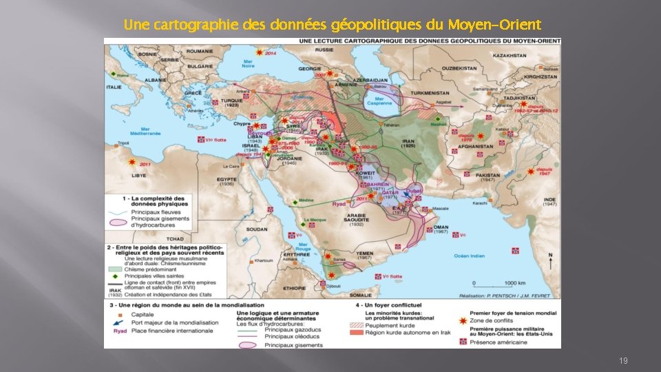Une cartographie des données géopolitiques du Moyen-Orient 19 
