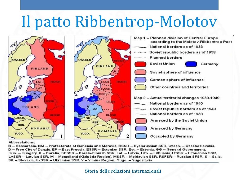 Il patto Ribbentrop-Molotov Storia delle relazioni internazionali 