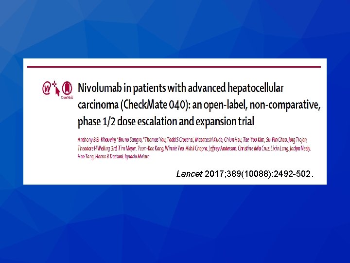 Lancet 2017; 389(10088): 2492 -502. Lancet 2017; 389(10088): 2492 -502.