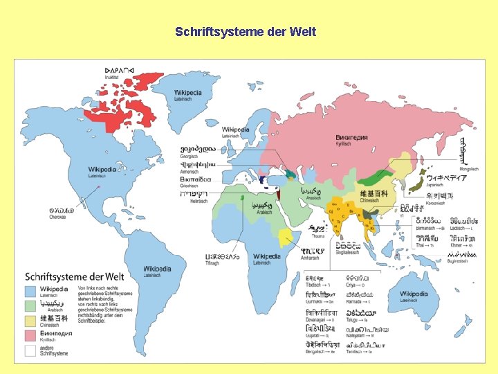  Schriftsysteme der Welt 