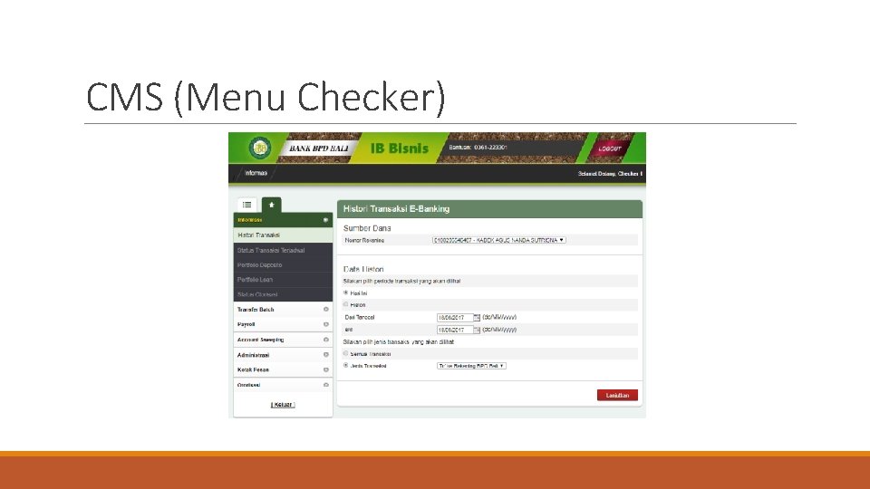 CMS (Menu Checker) 