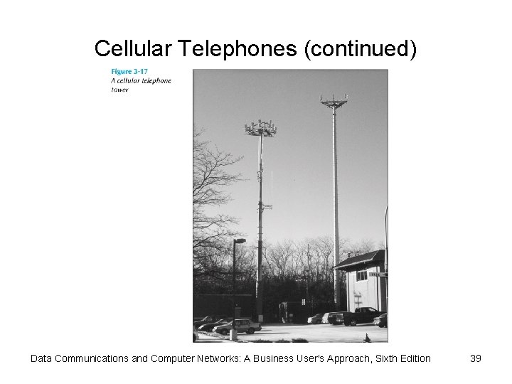 Cellular Telephones (continued) Data Communications and Computer Networks: A Business User's Approach, Sixth Edition