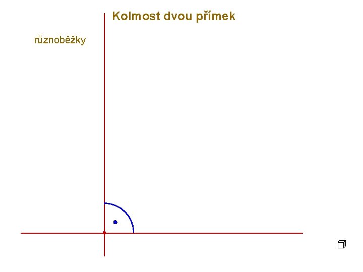 Kolmost dvou přímek různoběžky 