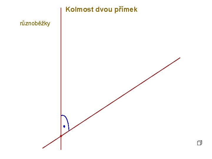 Kolmost dvou přímek různoběžky 