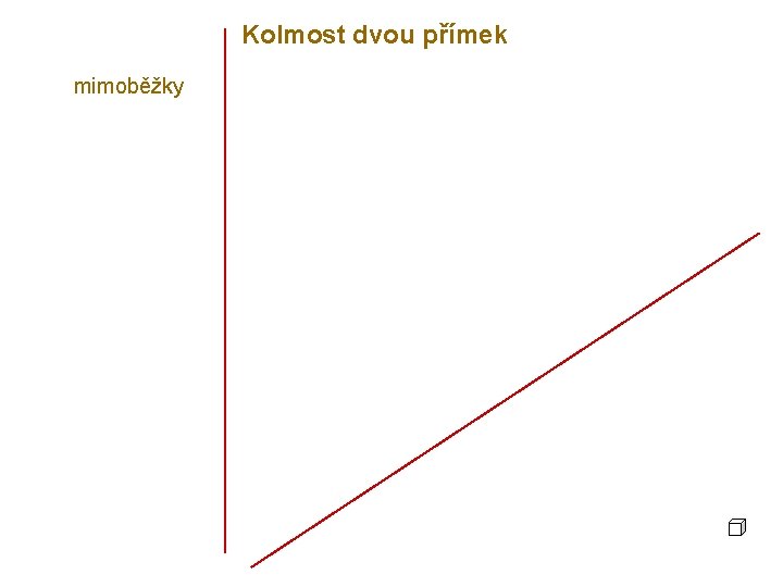 Kolmost dvou přímek mimoběžky 