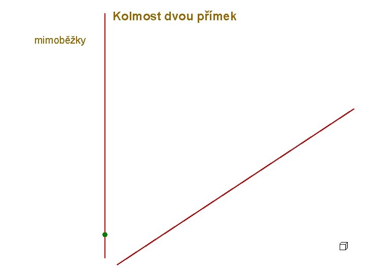Kolmost dvou přímek mimoběžky 