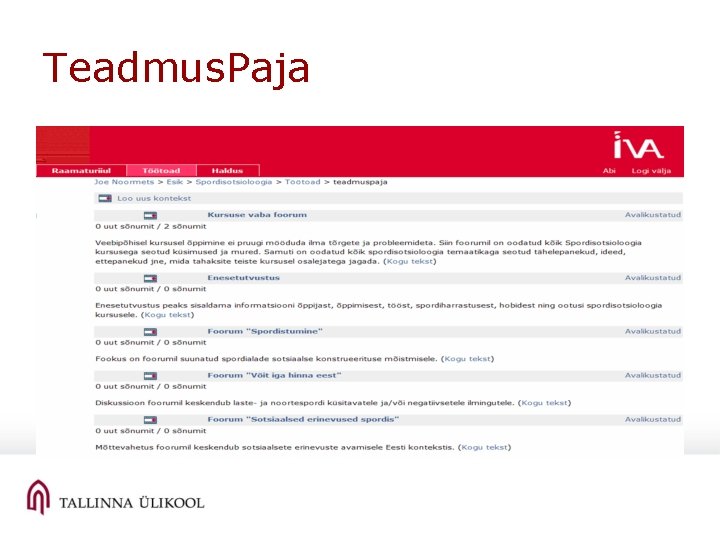 Teadmus. Paja 