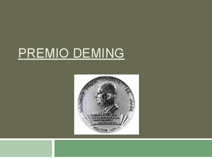 PREMIO DEMING 