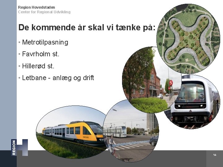 Region Hovedstaden Center for Regional Udvikling De kommende år skal vi tænke på: •