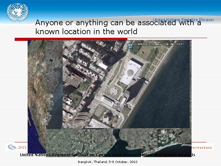 Anyone or anything can be associated with a known location in the world United