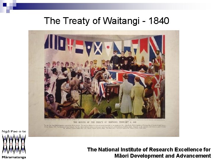 The Treaty of Waitangi - 1840 The National Institute of Research Excellence for Māori