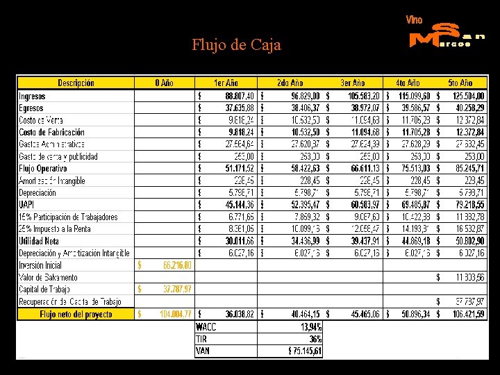 Flujo de Caja 