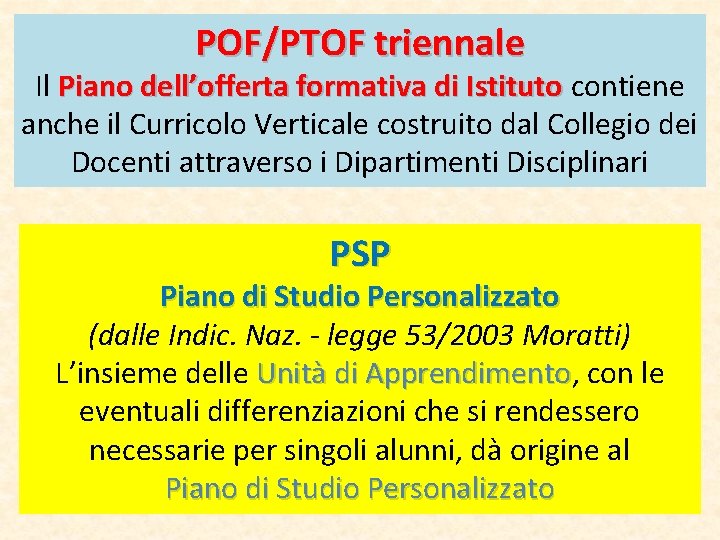 POF/PTOF triennale Il Piano dell’offerta formativa di Istituto contiene Piano dell’offerta formativa di Istituto POF/PTOF triennale Il Piano dell’offerta formativa di Istituto contiene Piano dell’offerta formativa di Istituto