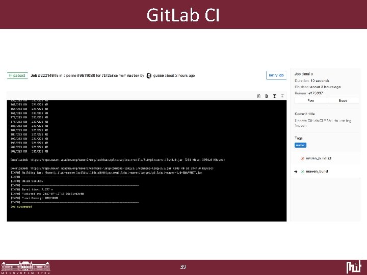 Git. Lab CI 39 