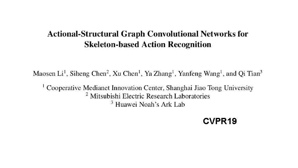 CVPR 19 