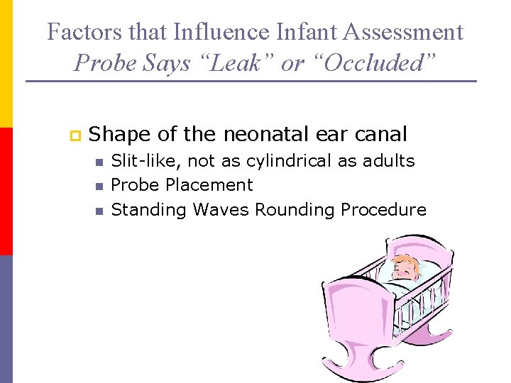 Factors that Influence Infant Assessment Probe Says “Leak” or “Occluded” p Shape of the