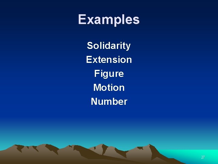 Examples Solidarity Extension Figure Motion Number 27 