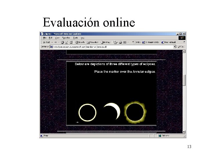 Evaluación online 13 Evaluación online 13