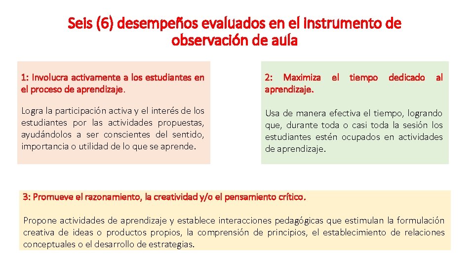 Evaluacin del desempeo docente Ley de Reforma Magisterial