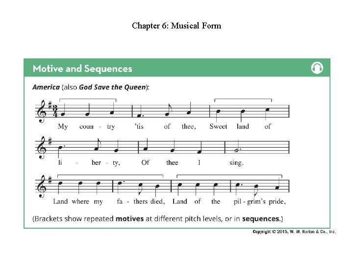 Chapter 6: Musical Form Chapter 6: Musical Form