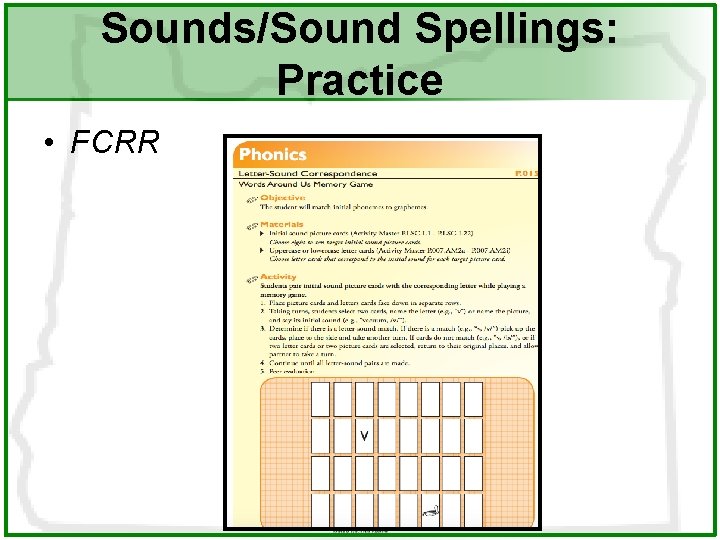 Sounds/Sound Spellings: Practice • FCRR 