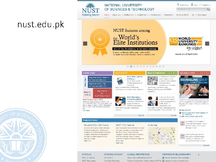 nust. edu. pk 6 