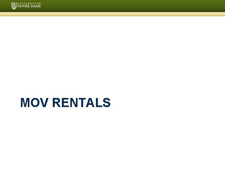 MOV RENTALS 