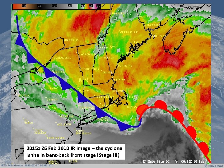 0015 z 26 Feb 2010 IR image – the cyclone is the in bent-back