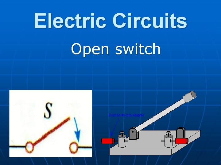 Electric Circuits Open switch 