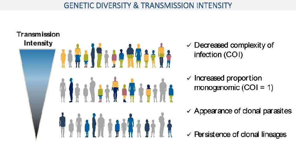 GENETIC DIVERSITY & TRANSMISSION INTENSITY 