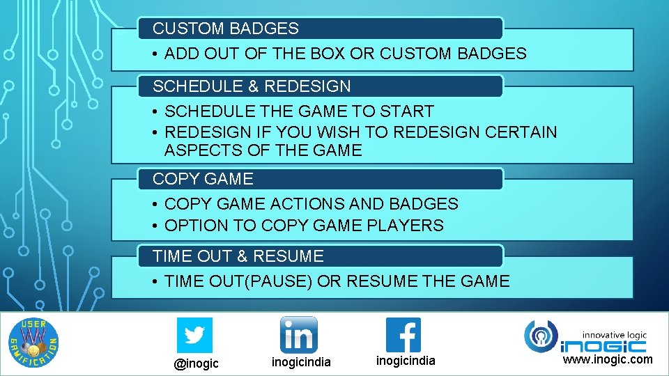 CUSTOM BADGES • ADD OUT OF THE BOX OR CUSTOM BADGES SCHEDULE & REDESIGN CUSTOM BADGES • ADD OUT OF THE BOX OR CUSTOM BADGES SCHEDULE & REDESIGN