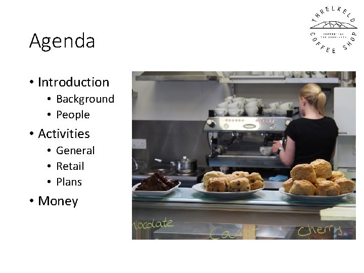 Agenda • Introduction • Background • People • Activities • General • Retail • Agenda • Introduction • Background • People • Activities • General • Retail •