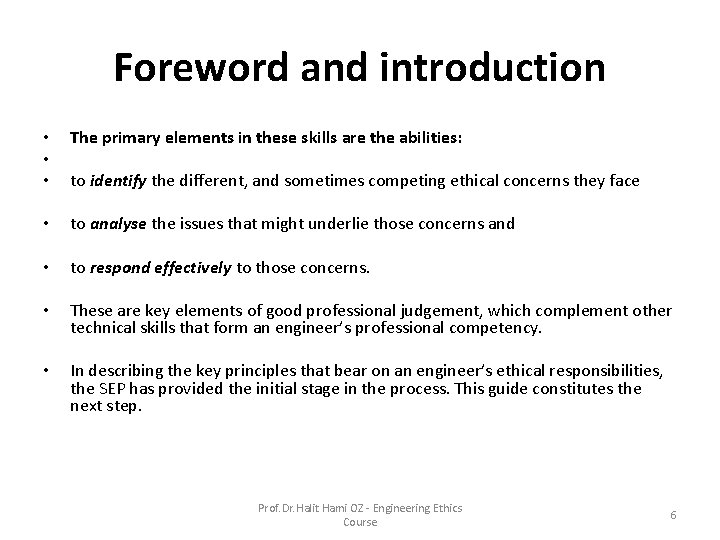 Foreword and introduction • • • The primary elements in these skills are the Foreword and introduction • • • The primary elements in these skills are the