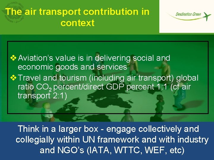 The air transport contribution in context v Aviation’s value is in delivering social and
