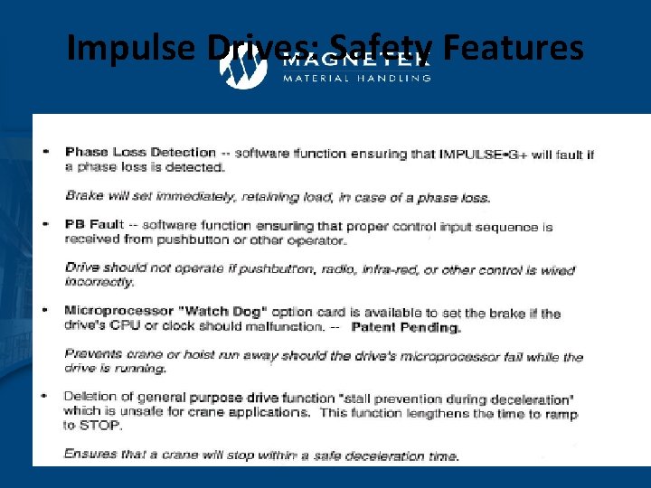 Impulse Drives: Safety Features 