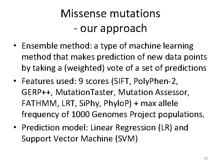 Functional interpretation of human DNA variants using existing