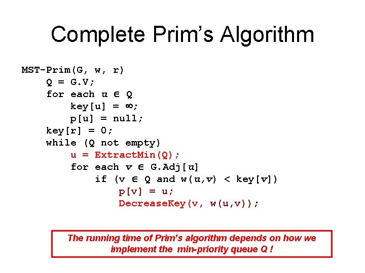 Finding Minimum Spanning Trees Algorithm Design And Analysis